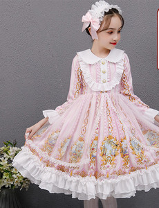 Elegantna dječja izrezana haljina s trakom - više modela