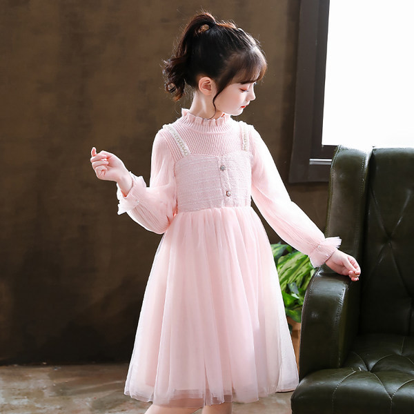 Rochie eleganta pentru copii cu nasture