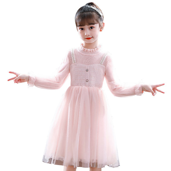 Rochie eleganta pentru copii cu nasture