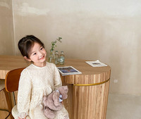 Dječja elegantna haljina s dugim rukavima