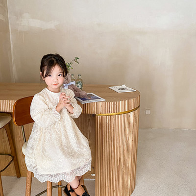 Dječja elegantna haljina s dugim rukavima