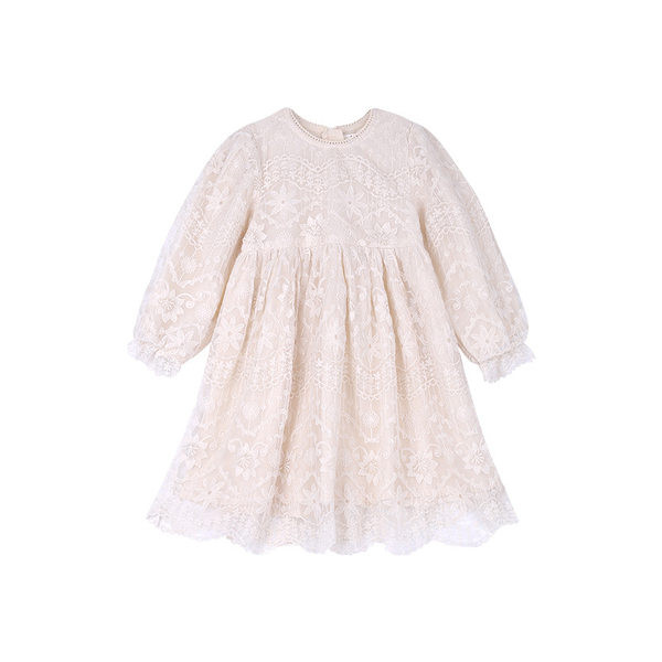 Dječja elegantna haljina s dugim rukavima