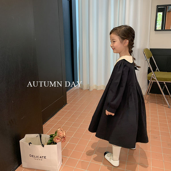 Vaikiška suknelė ilgomis rankovėmis, skirta mergaitėms