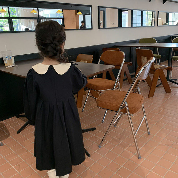 Vaikiška suknelė ilgomis rankovėmis, skirta mergaitėms