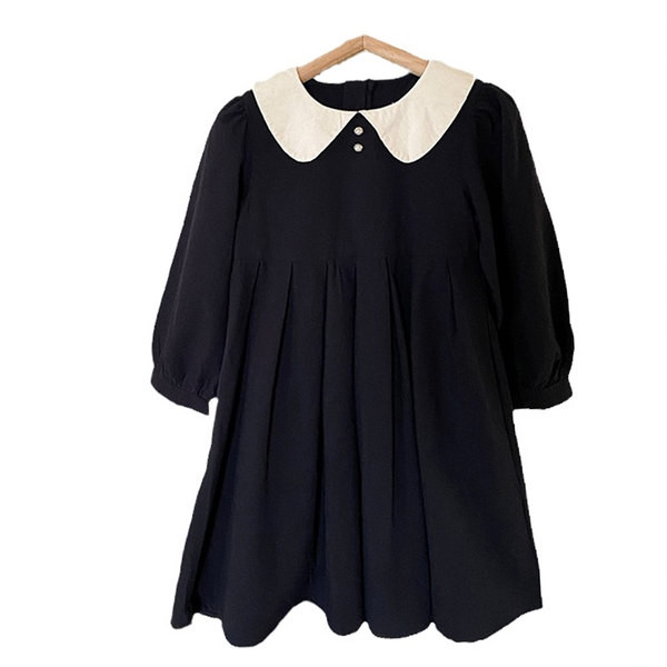 Vaikiška suknelė ilgomis rankovėmis, skirta mergaitėms