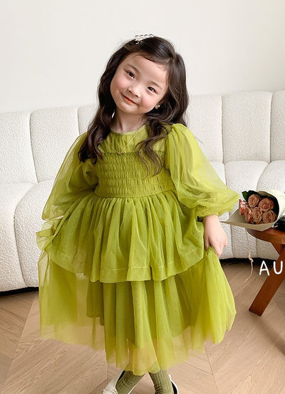 Ležerna haljina dugih rukava za djevojčice