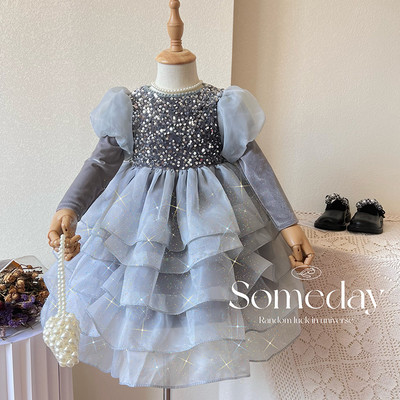 Elegantna dječja haljina sa šljokicama