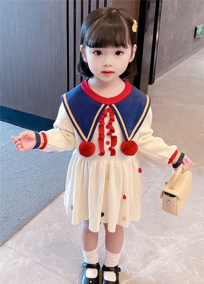 Παιδικό φόρεμα για κορίτσια με 3D εφέ