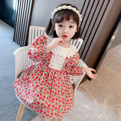 Dječja haljina sa cvjetnim uzorkom za djevojčice