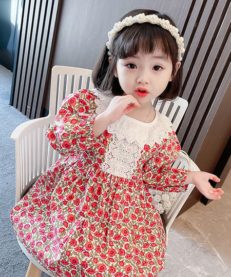 Dječja haljina sa cvjetnim uzorkom za djevojčice