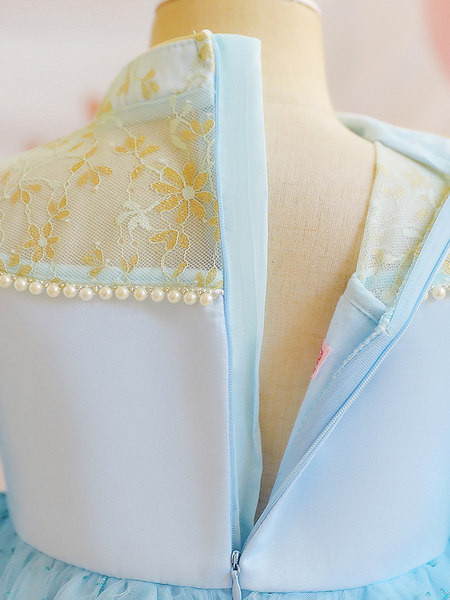 Duga haljina za djevojčice sa šljokicama i ukrasnim kamenčićima