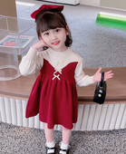 Rochie casual pentru copii cu panglica pentru fete