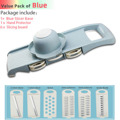 Zöldségreszelő Zöldségszeletelők Aprítógépek Multiszeletelő Hámozó Sárgarépa Gyümölcs 6 az 1-ben Gadgets Zöldségvágó eszközök