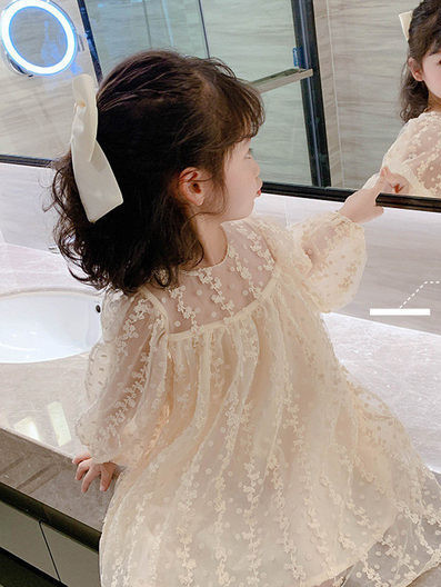 Rochie pentru copii model lat cu broderie