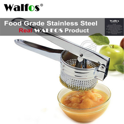 WALFOS din oțel inoxidabil mașină de zdrobire pentru cartofi, presă pentru fructe, legume, storcator, storcător, unelte de bucătărie de uz casnic