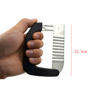 Από ανοξείδωτο χάλυβα Potato Masher Peeler Wave Cutter Στήριγμα φρούτων λαχανικών Εργαλεία κουζίνας