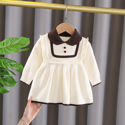 Gyerekruha gallérral és hosszú ujjú lányoknak