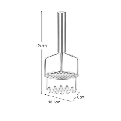 Riznica za krumpir od nehrđajućeg čelika s 3 izmjenjiva diska za finoću Alati za voće i povrće Preša za drobilicu kuhinjski alati