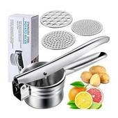 Storcator de cartofi din oțel inoxidabil, piure mare, robust, pentru storcator de legume, pentru storcator de fructe, mașină de presare, mașină de zdrobire de cartofi, accesorii pentru unelte de bucătărie