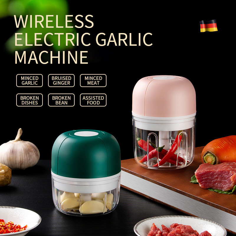 Batător electric de usturoi, gătit alimente complementare, agitator de usturoi, mașină de tocat usturoi portabilă de uz casnic, mașină de tocat carne tocată USB