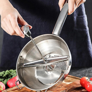 Ανοξείδωτος χάλυβας Potato Ricer Professional Potato Masher Manual Juicer Squeezer Press Food Ricer Πολυλειτουργικά εργαλεία κουζίνας