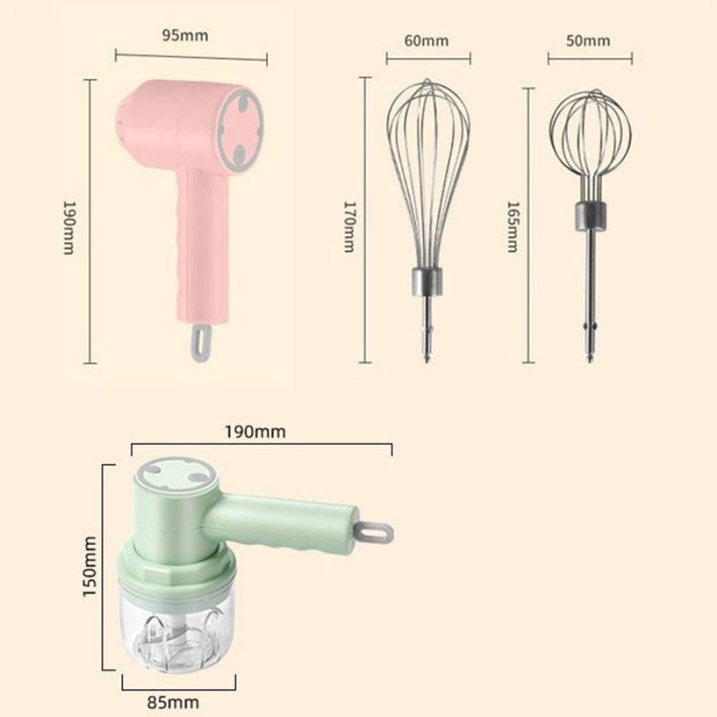 Concasor electric de usturoi 3 în 1 Tocător de legume pentru alimente Robot de bucătărie automat pentru fructe și legume Accesorii pentru bucătărie