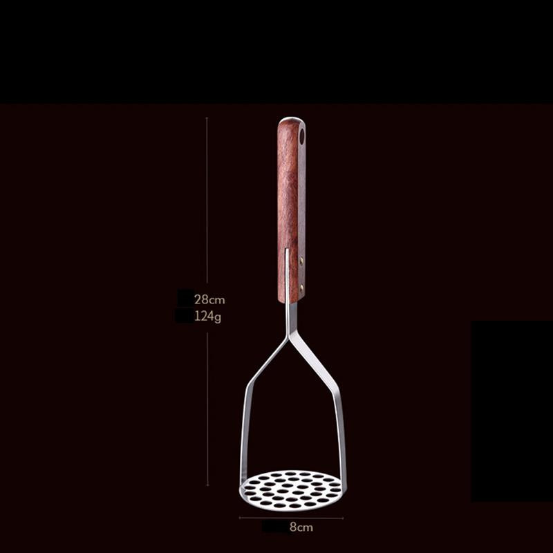 Împingător din oțel inoxidabil/mașină de zdrobire de cartofi cu placă largă de piure pentru piure neted de cartofi Fructe legume instrumente Concasor de presa