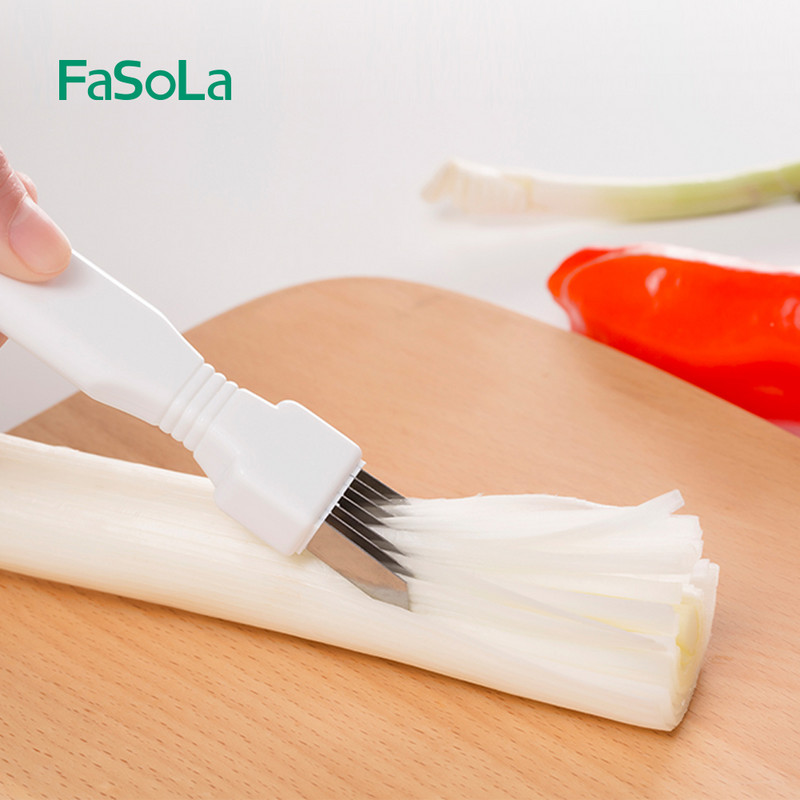 FaSoLa Hagymaszeletelő Aprító Fokhagyma Zúzó Vágó Kés Paprika Reszelő Chili Zöldség Aprító Szerszám Konyhai Kiegészítők