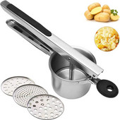 OLOEY rozsdamentes acél burgonyapürésítő Gyümölcs Zöldségprés Gyümölcsprés Gyümölcscentrifuga Zúzófacsaró Háztartási Konyhai Főzőeszközök