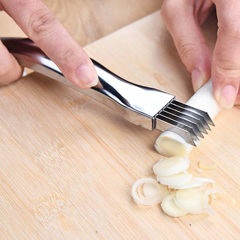 Τρίφτες κρεμμυδιού από ανοξείδωτο ατσάλι Πολυλειτουργικό Κρεμμύδι σκόρδο μαχαίρι ντομάτα τεμαχιστές λαχανικών κόφτης κουζίνας Gadgets μαγειρέματος