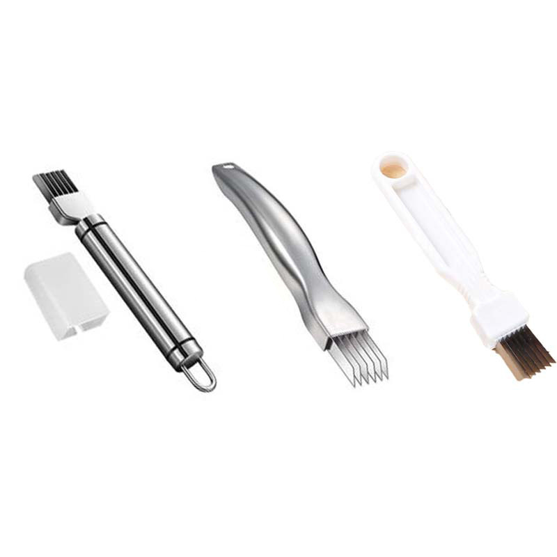 Rozsdamentes acél hagyma vágó reszelők Többfunkciós hagyma fokhagyma paradicsom kés Zöldség aprító szeletelő konyhai főzőeszközök