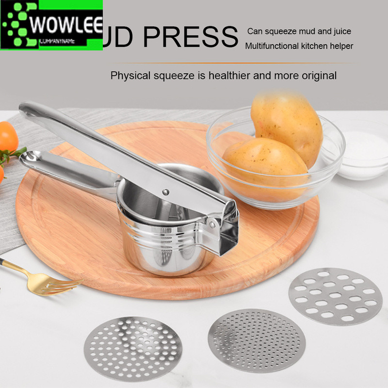 Acél kézi facsaró prés Burgonya préselés bébiétel-kiegészítők Burgonyanyomók és facsarók Konyhai eszközök