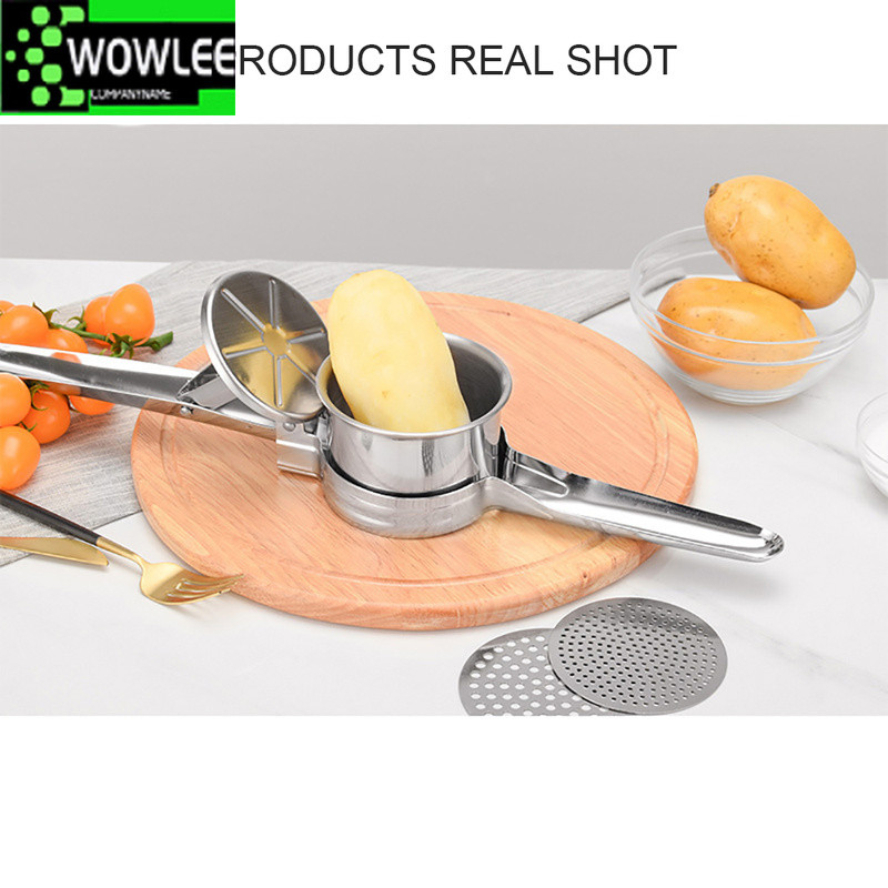 Acél kézi facsaró prés Burgonya préselés bébiétel-kiegészítők Burgonyanyomók és facsarók Konyhai eszközök