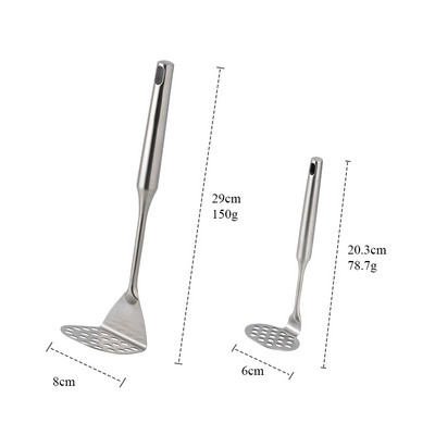 1/2 bucăți din oțel inoxidabil pentru zdrobire de cartofi, piure, usturoi, presare pentru legume, fructe, sucuri, gadget, accesorii de bucătărie