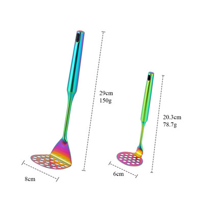 1/2 bucăți din oțel inoxidabil pentru zdrobire de cartofi, piure, usturoi, presare pentru legume, fructe, sucuri, gadget, accesorii de bucătărie