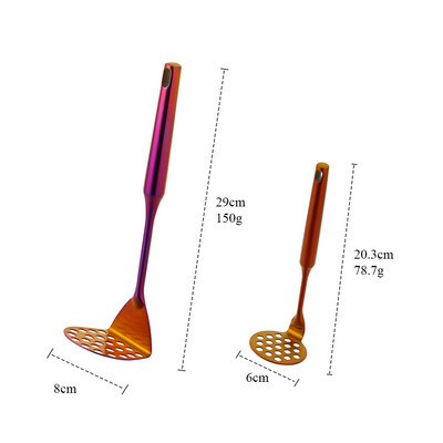 1/2 bucăți din oțel inoxidabil pentru zdrobire de cartofi, piure, usturoi, presare pentru legume, fructe, sucuri, gadget, accesorii de bucătărie