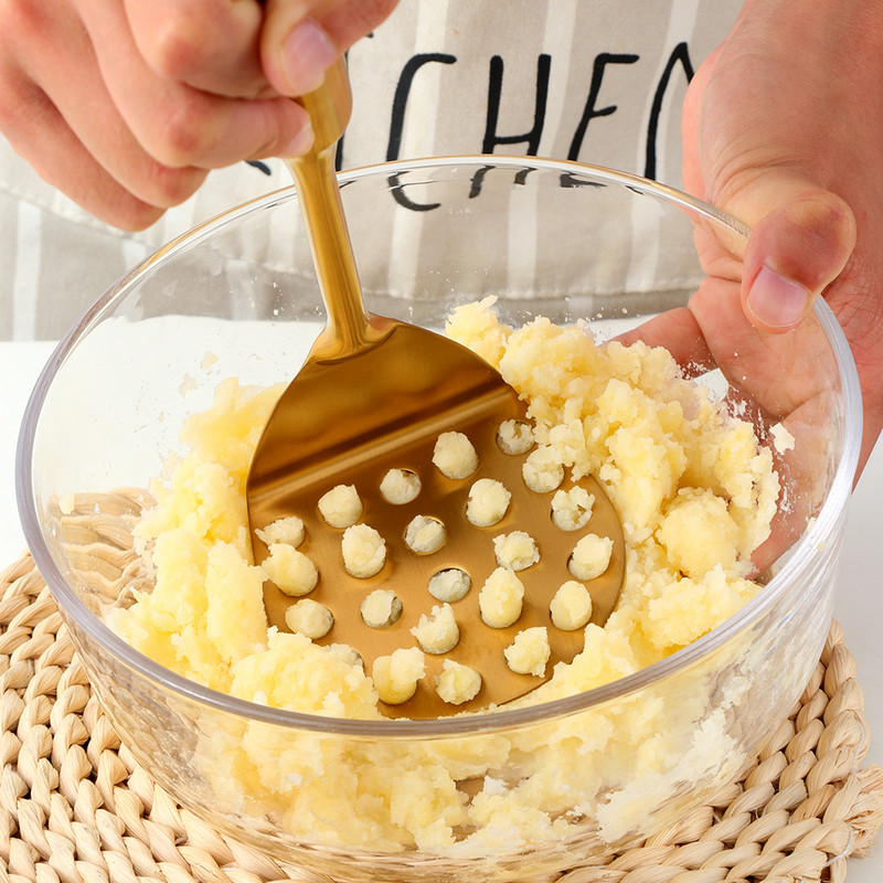 1/2 bucăți din oțel inoxidabil pentru zdrobire de cartofi, piure, usturoi, presare pentru legume, fructe, sucuri, gadget, accesorii de bucătărie