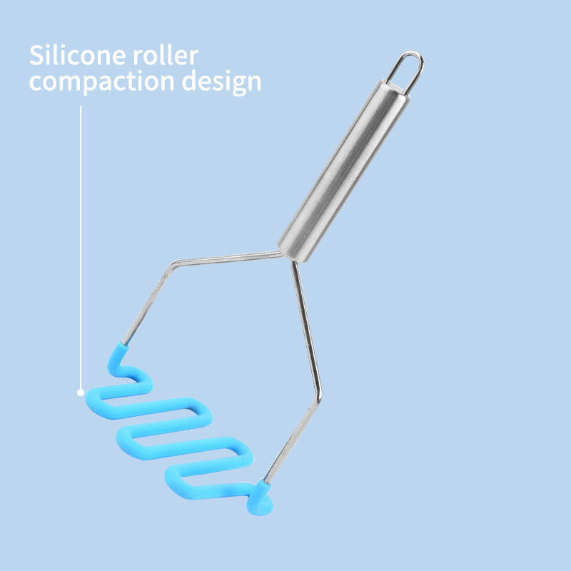 Konyhai eszközök Burgonyanyomó Rozsdamentes acél Lila Burgonyanyomó Szilikon Háztartási cikkek Főzőeszközök Otthoni kellékek Nagy