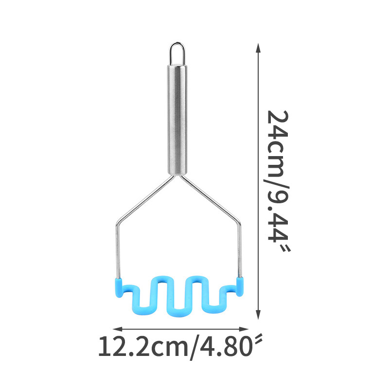 Konyhai eszközök Burgonyanyomó Rozsdamentes acél Lila Burgonyanyomó Szilikon Háztartási cikkek Főzőeszközök Otthoni kellékek Nagy