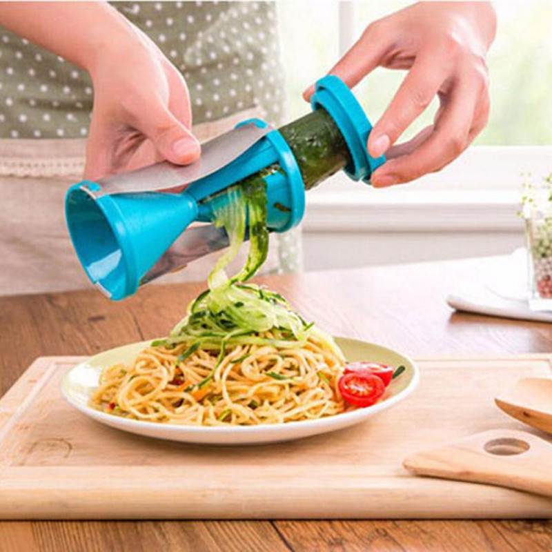 Suvikõrvitsa spagetivalmistaja parim spiraalspiraalnuudlite Zoodler Fettuccine pasta viilutaja