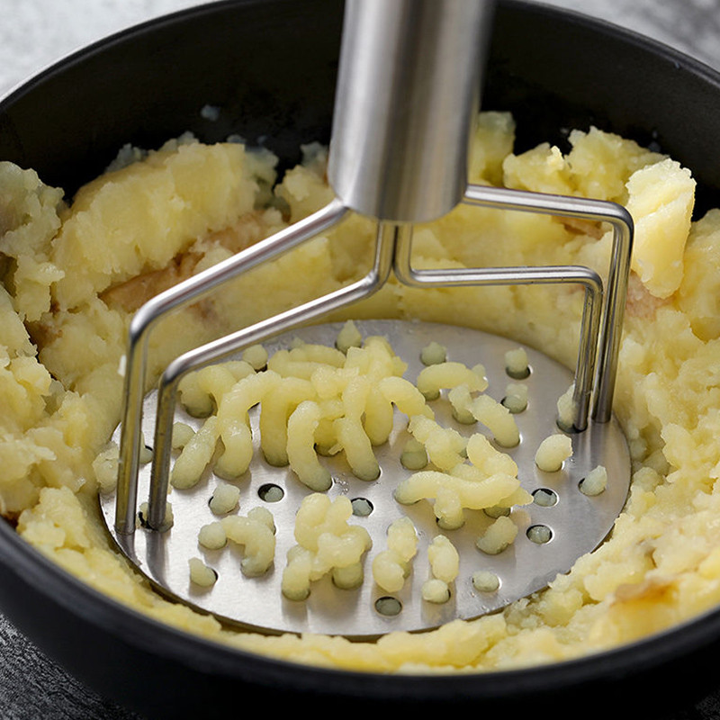 Gnječilica za krumpir od nehrđajućeg čelika drobilica pire krumpira alat za voće i povrće drobilica za stiskanje kuhinjski artefakt