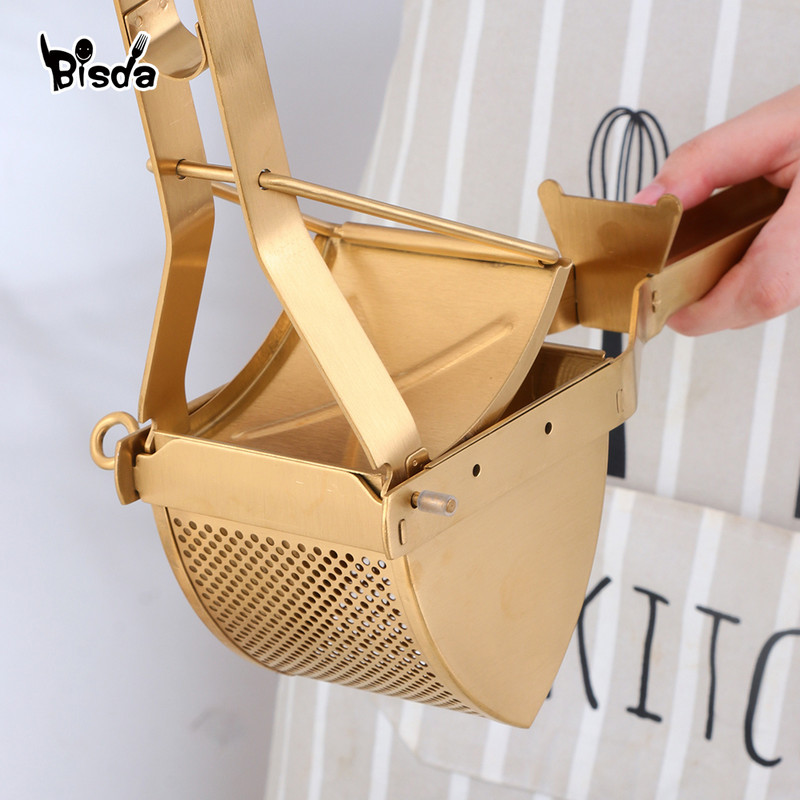 1 db rozsdamentes acél burgonyanyomó fokhagymaprések Konyhai edények Kézi Kézi Zöldség Gyümölcsfacsaró Narancs citromfacsaró