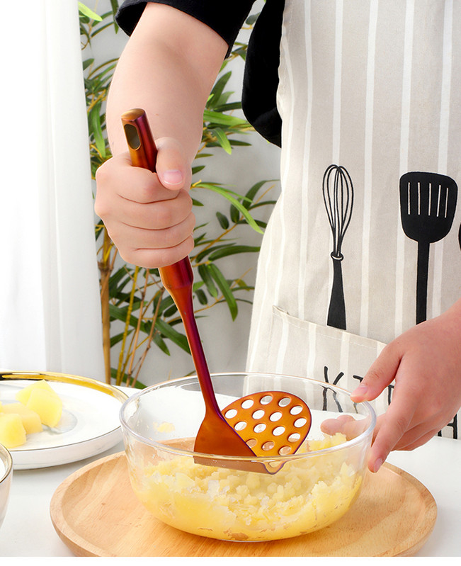 Dropshipping Concasor de cartofi din oțel inoxidabil Concasor de fructe și legume Concasor pentru piure de usturoi Ustensile de bucătărie pentru bebeluși