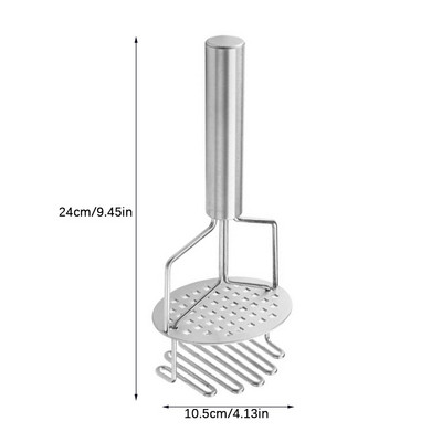 Burgonyadaráló Gyümölcsszerszámok Duplanyomású Burgonyanyomó Aprító Rozsdamentes acél Zöldségtörő Hámozó Konyhai kellékek