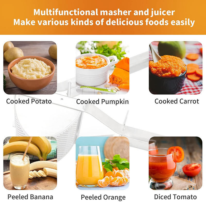 Preša za krumpir od nehrđajućeg čelika gnječilica za krumpir gnječilica za krumpir sokovnik za voće i limun nadjev za povrće