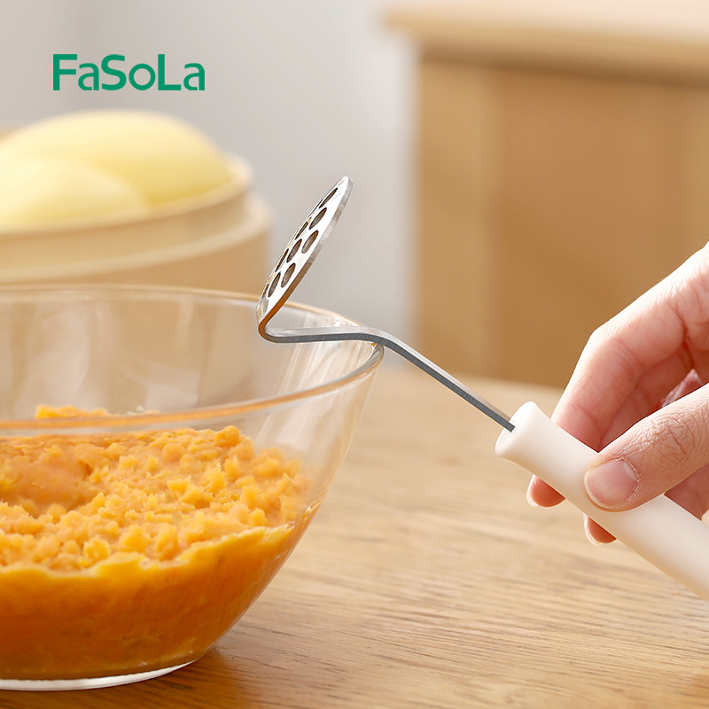 FaSoLa rozsdamentes acél burgonyanyomók Élelmiszer rizsgépek Zöldség Gyümölcs Fokhagyma Sütőtök Ételpürékészítő Konyhai eszközök