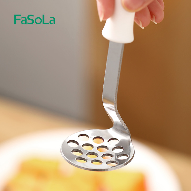 FaSoLa rozsdamentes acél burgonyanyomók Élelmiszer rizsgépek Zöldség Gyümölcs Fokhagyma Sütőtök Ételpürékészítő Konyhai eszközök