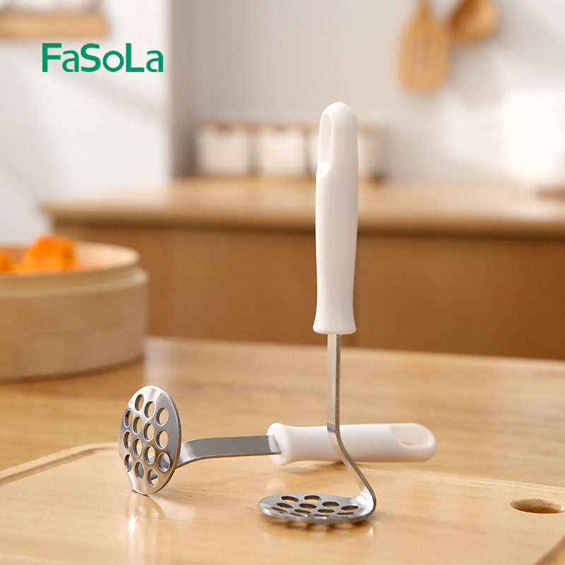FaSoLa rozsdamentes acél burgonyanyomók Élelmiszer rizsgépek Zöldség Gyümölcs Fokhagyma Sütőtök Ételpürékészítő Konyhai eszközök