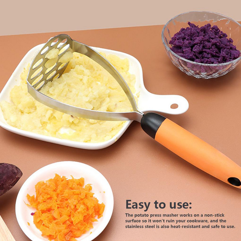 Konyhai burgonyanyomó csúszásmentes fogantyú Zöldségdaráló Bab bébiétel burgonyapüré nyomónyomógép rizs