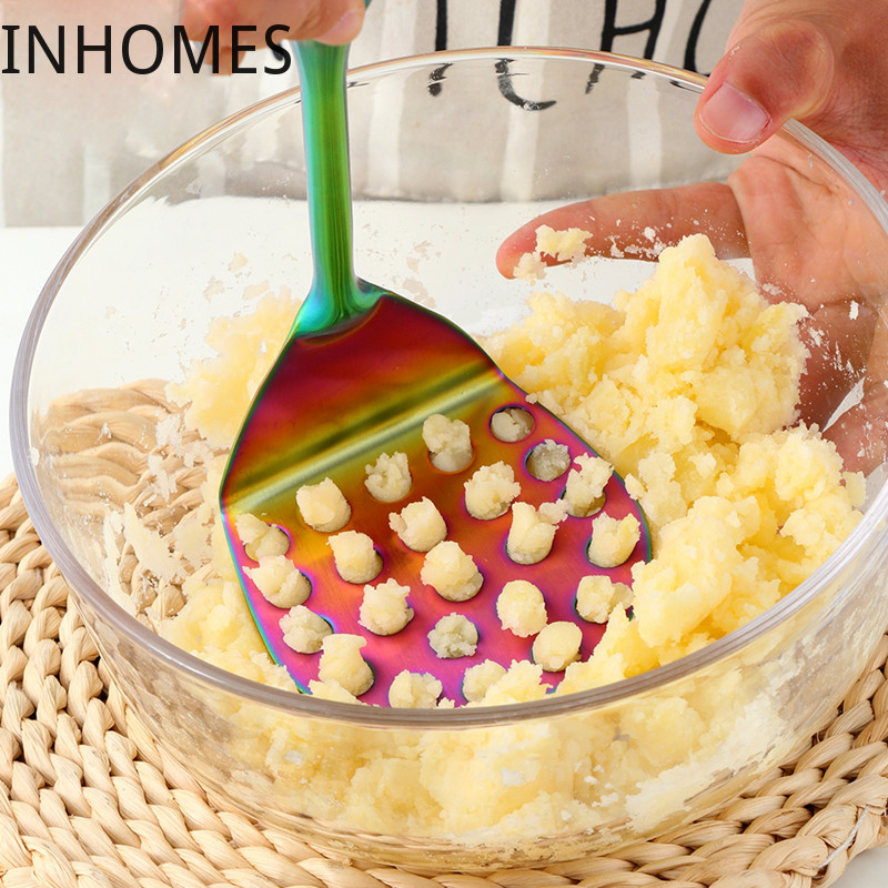 Dropshipping Mașină de zdrobire de cartofi din oțel inoxidabil, zdrobitor de fructe, legume, piure de usturoi, ustensile de bucătărie, instrumente pentru bebeluși